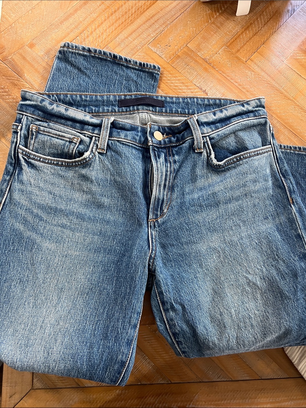 Joe's Jeans Classic Medium Blue Straight-Leg Jeans